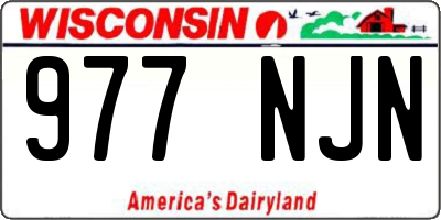 WI license plate 977NJN
