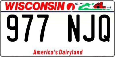 WI license plate 977NJQ
