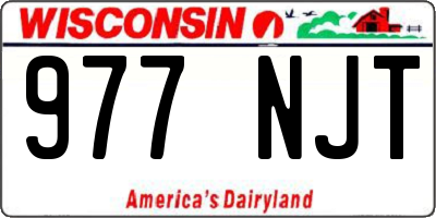 WI license plate 977NJT