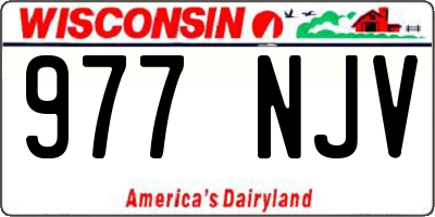WI license plate 977NJV