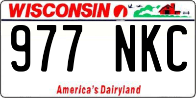 WI license plate 977NKC