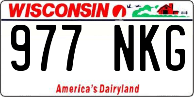 WI license plate 977NKG