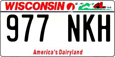 WI license plate 977NKH