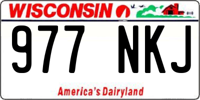 WI license plate 977NKJ