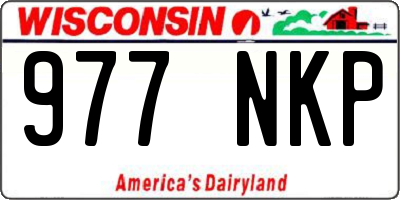 WI license plate 977NKP