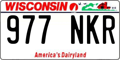 WI license plate 977NKR