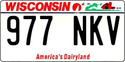 WI license plate 977NKV