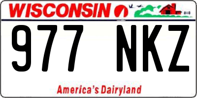 WI license plate 977NKZ