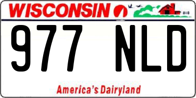 WI license plate 977NLD