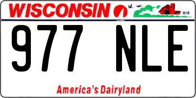 WI license plate 977NLE