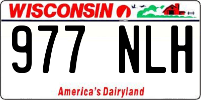 WI license plate 977NLH