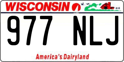 WI license plate 977NLJ