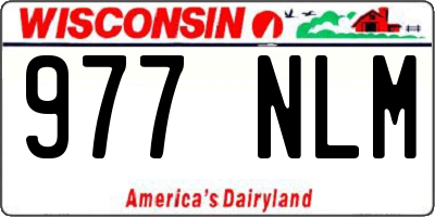 WI license plate 977NLM