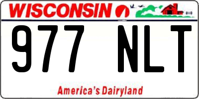 WI license plate 977NLT