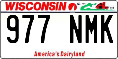 WI license plate 977NMK