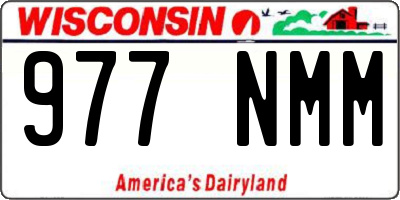 WI license plate 977NMM