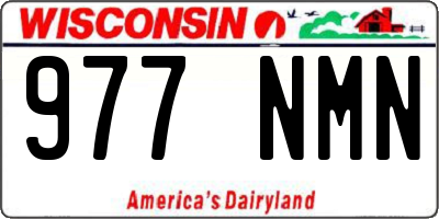 WI license plate 977NMN
