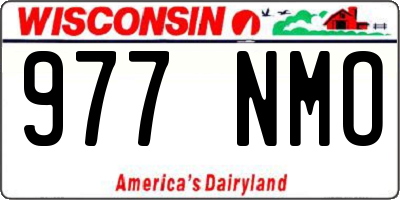 WI license plate 977NMO
