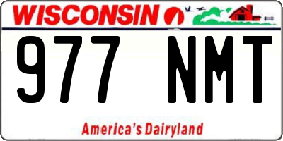 WI license plate 977NMT