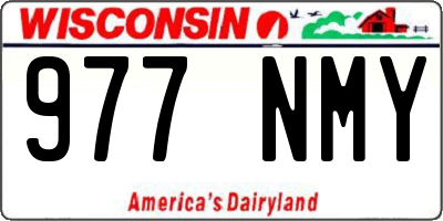 WI license plate 977NMY