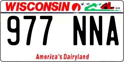 WI license plate 977NNA