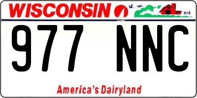WI license plate 977NNC