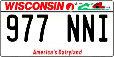 WI license plate 977NNI