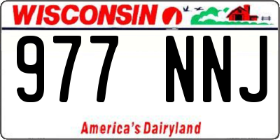 WI license plate 977NNJ