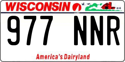 WI license plate 977NNR