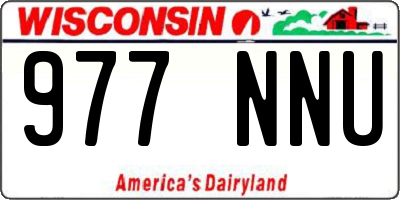 WI license plate 977NNU