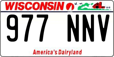 WI license plate 977NNV