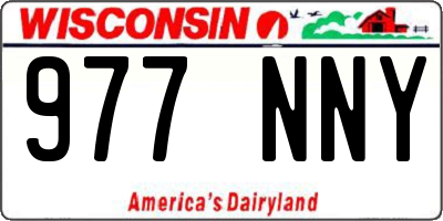 WI license plate 977NNY