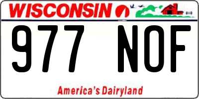WI license plate 977NOF