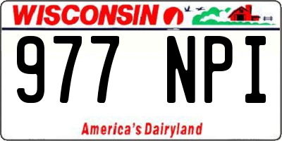 WI license plate 977NPI