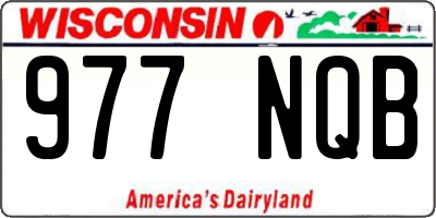 WI license plate 977NQB
