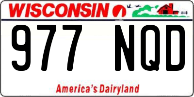 WI license plate 977NQD