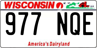 WI license plate 977NQE