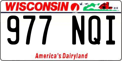 WI license plate 977NQI