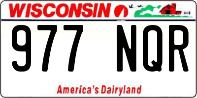 WI license plate 977NQR