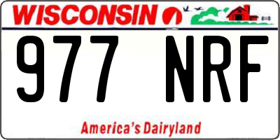 WI license plate 977NRF