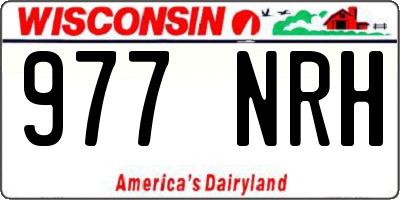 WI license plate 977NRH