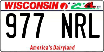 WI license plate 977NRL