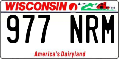 WI license plate 977NRM