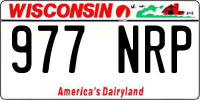 WI license plate 977NRP