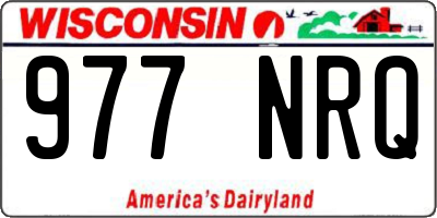 WI license plate 977NRQ