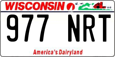 WI license plate 977NRT