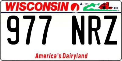 WI license plate 977NRZ