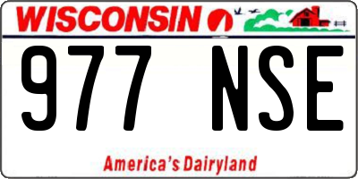 WI license plate 977NSE