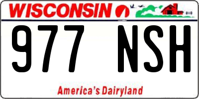 WI license plate 977NSH