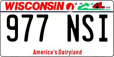 WI license plate 977NSI